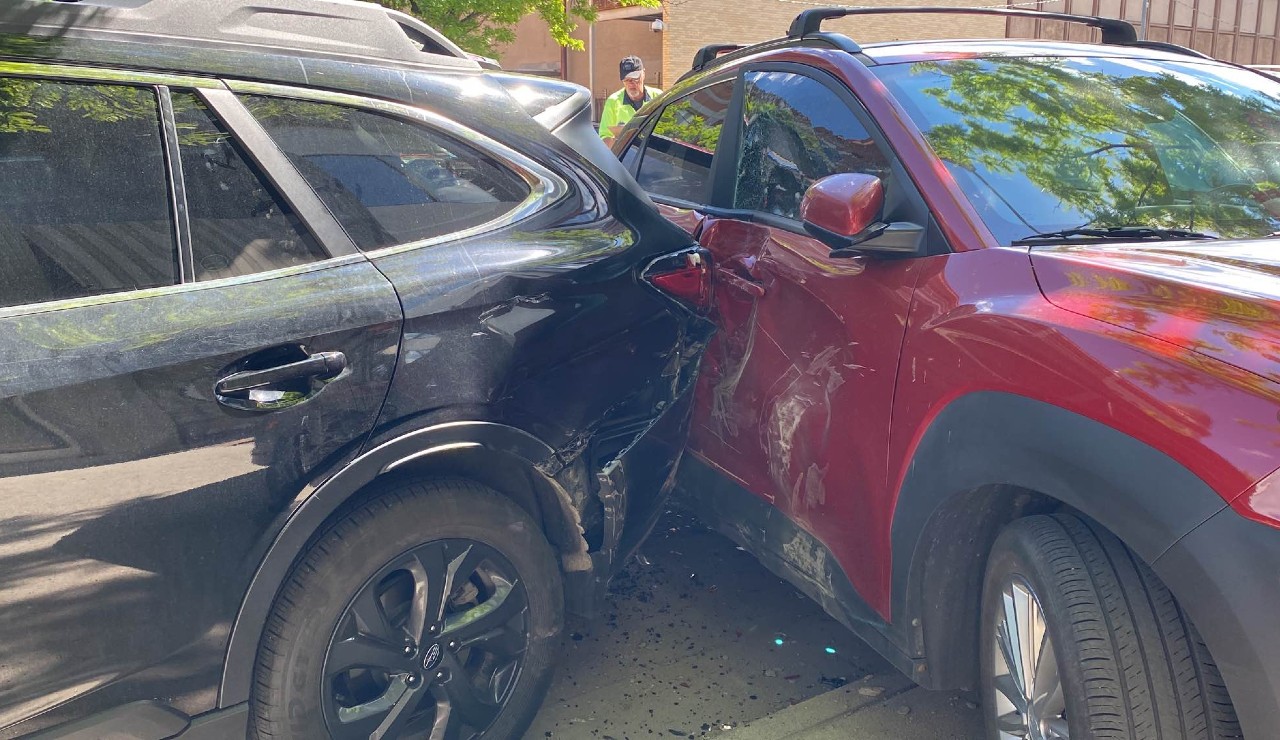 Struck Downtown Missoula Cars