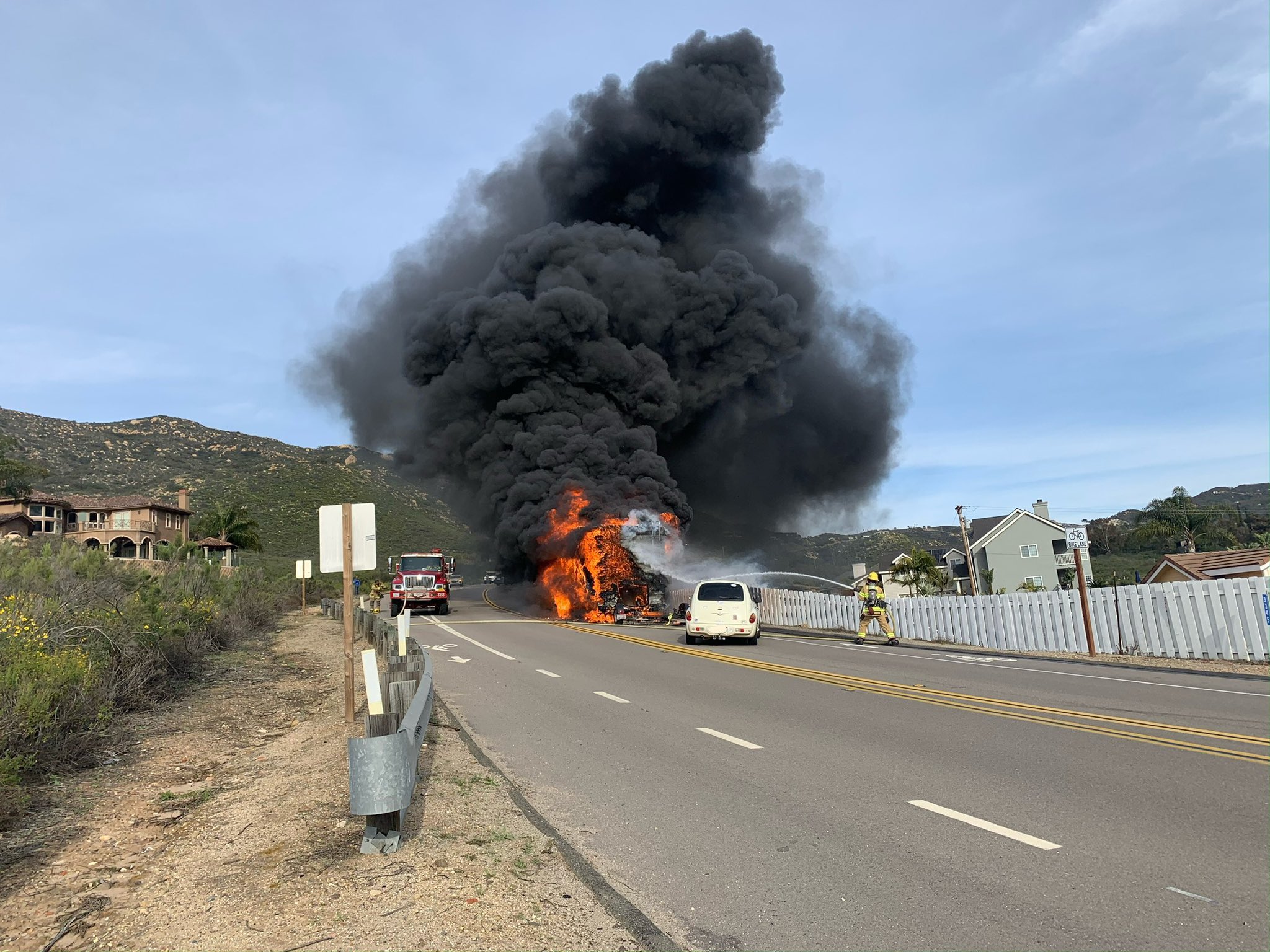 rv fire in jamul 3-18-2023