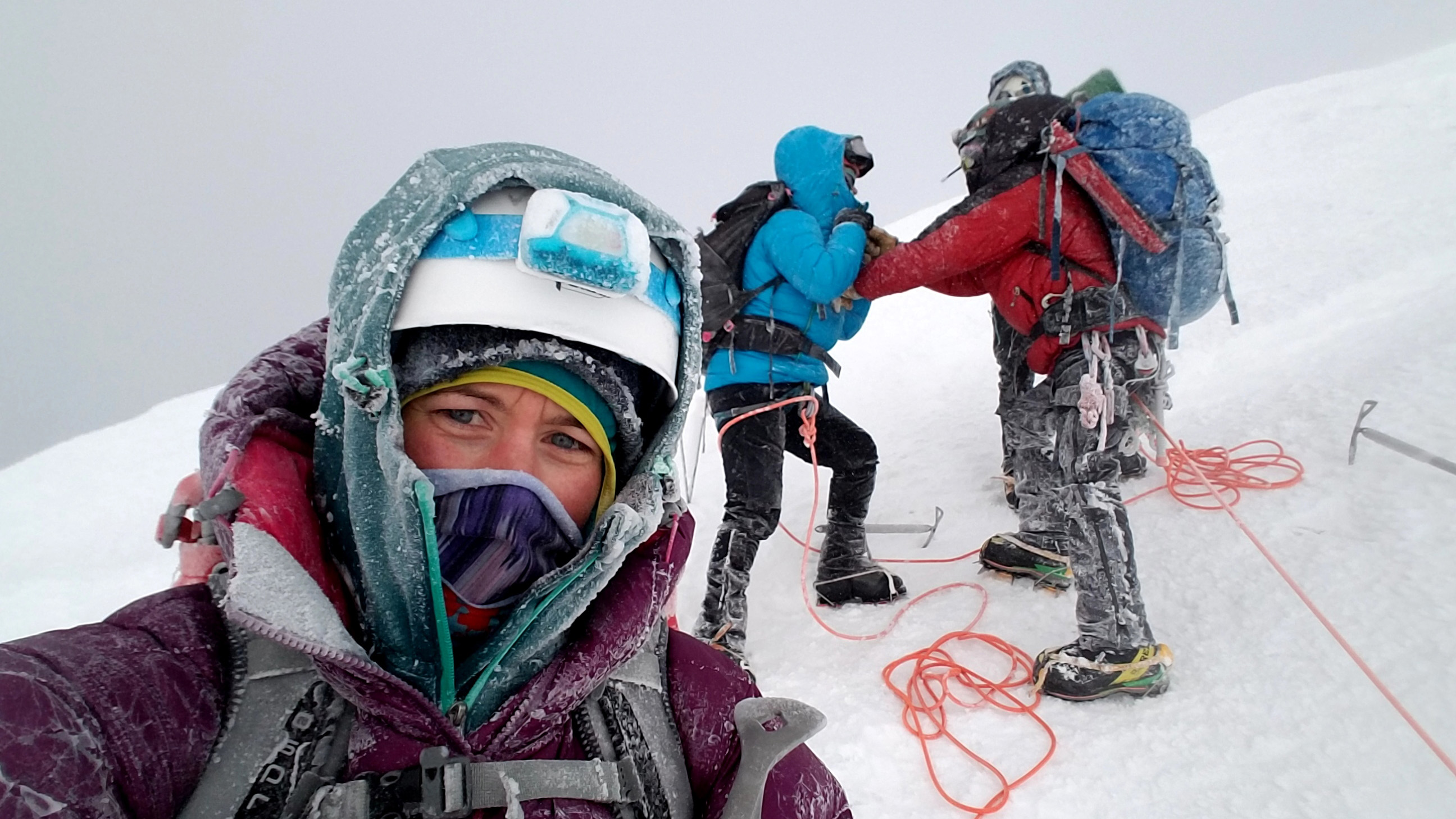 Jennifer Bealer_turning around on Rainier