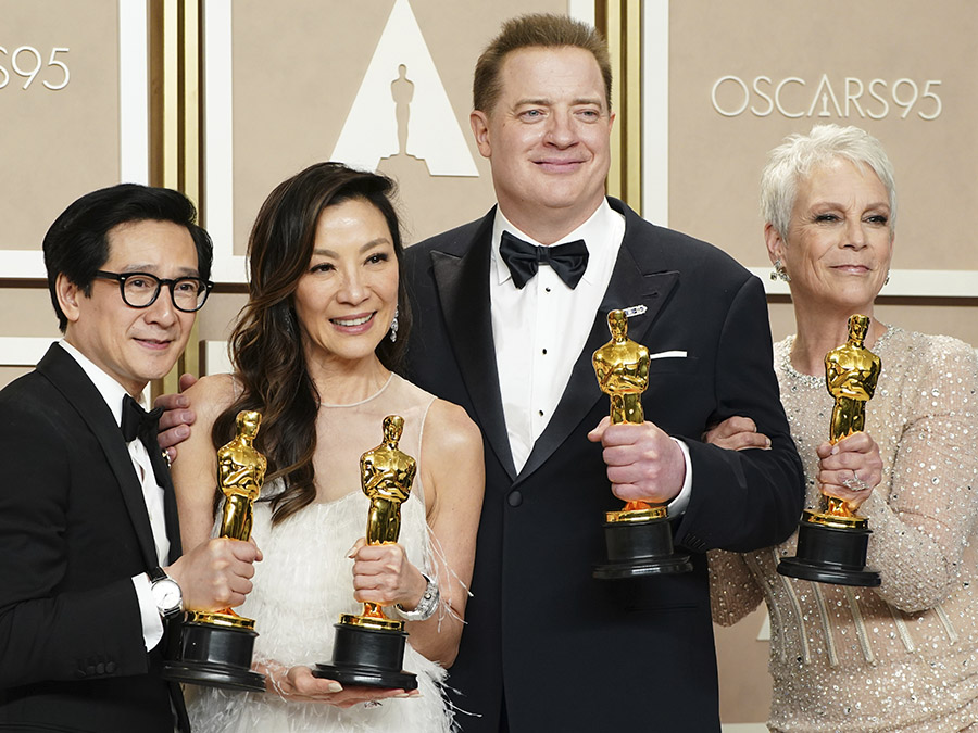 Brendan Fraser,Michelle Yeoh,Ke Huy Quan Jamie Lee Curtis