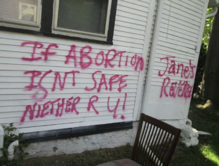 Vandalism at Jackson Right to Life building 