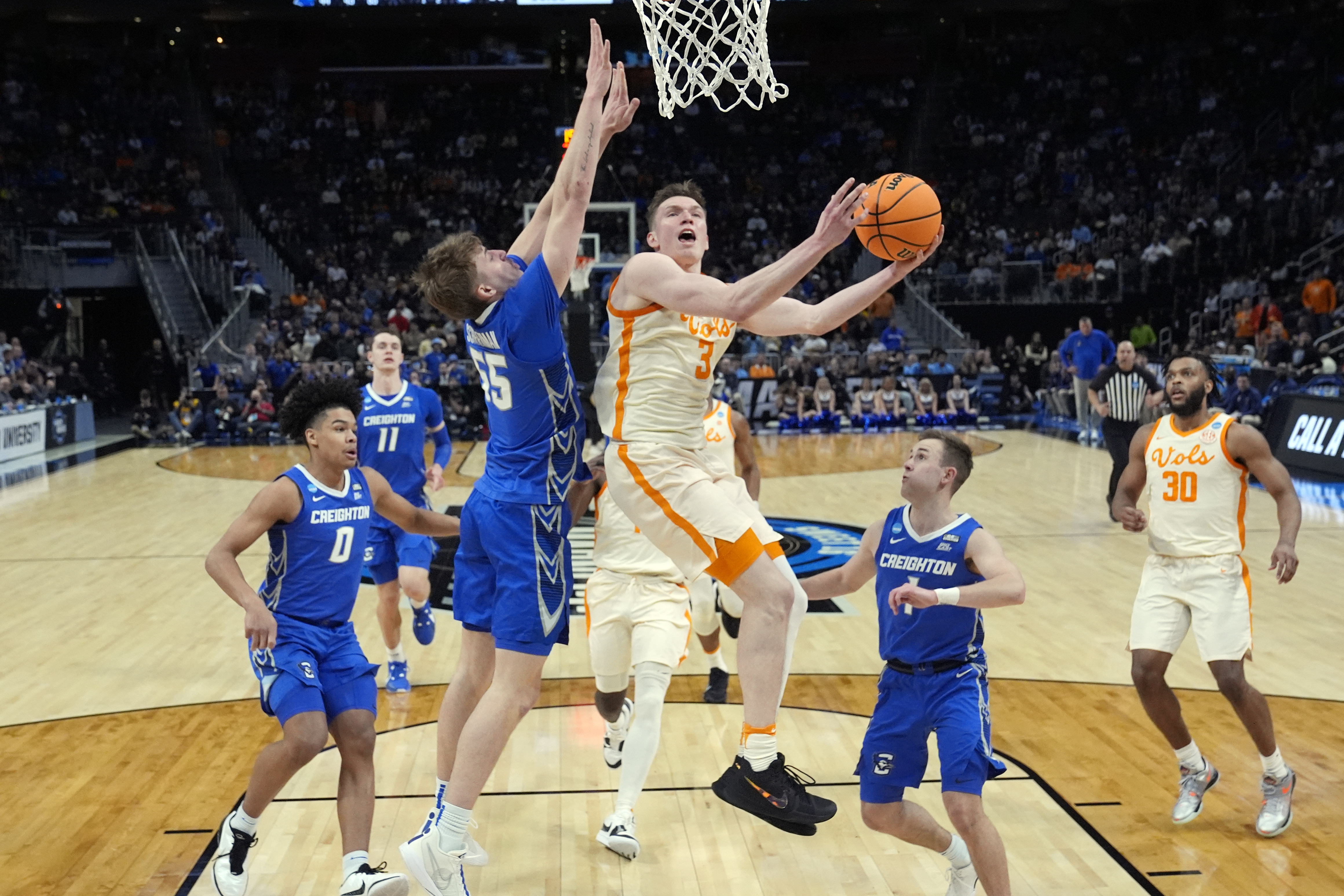 NCAA Creighton Tennessee Basketball