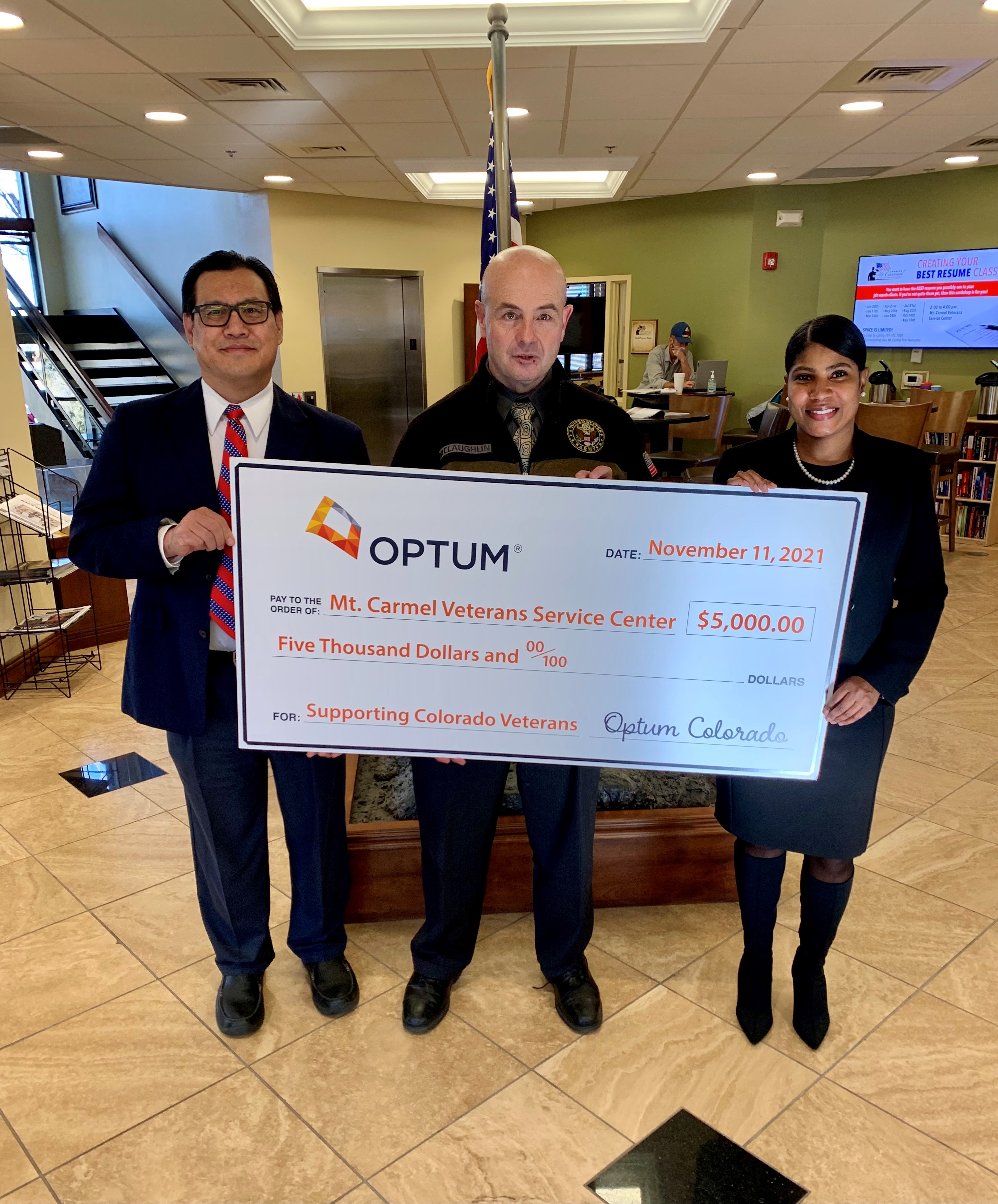Optum Care Check Donation