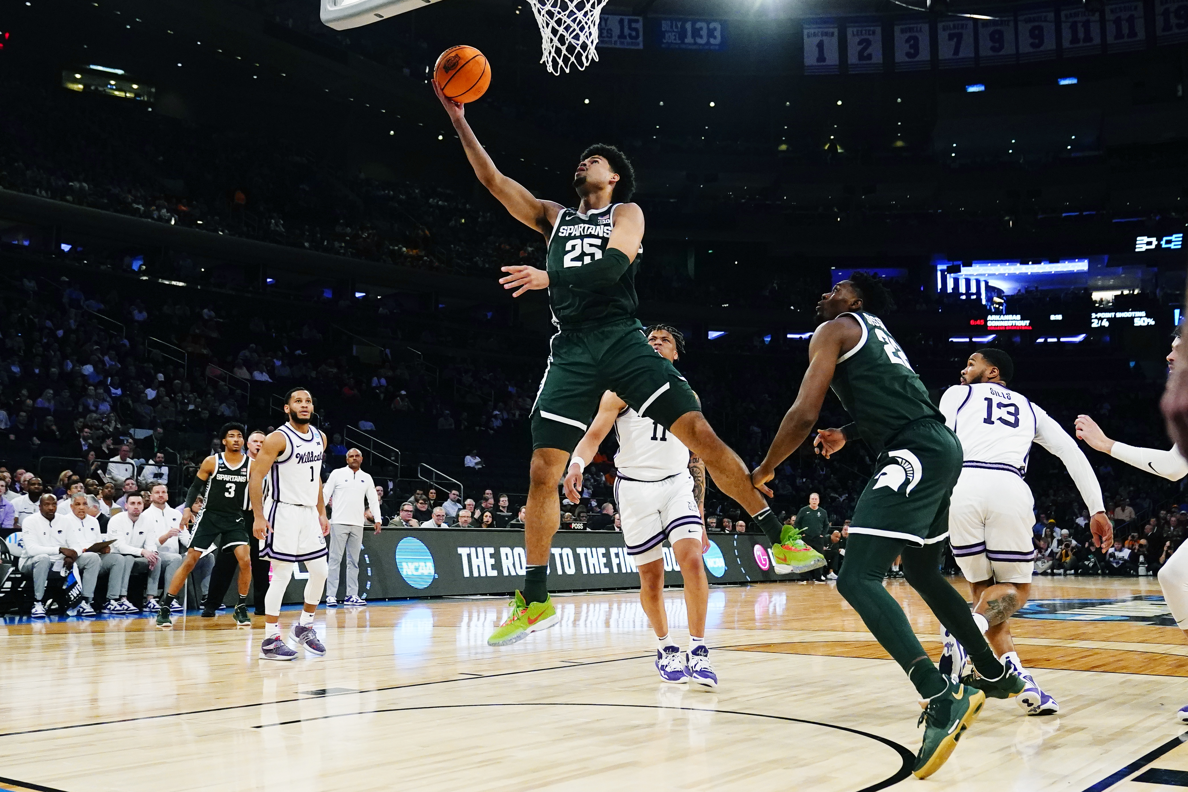 NCAA Kansas St Michigan St Basketball