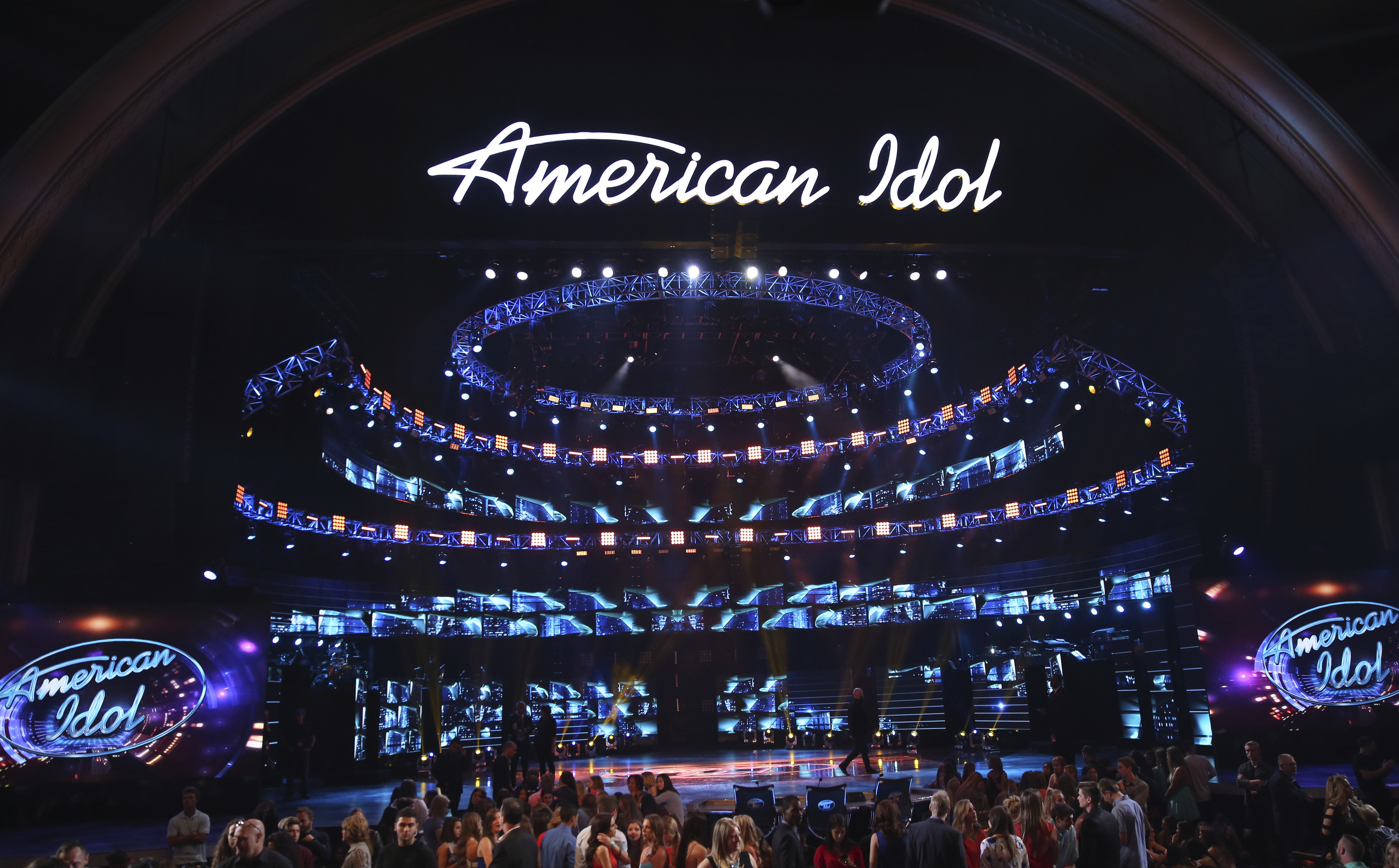 The stage at the "American Idol" farewell season finale at the Dolby Theatre on Thursday, April 7, 2016, in Los Angeles. 