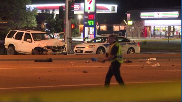 Driver taken into custody by CSPD after deadly overnight crash at intersection
