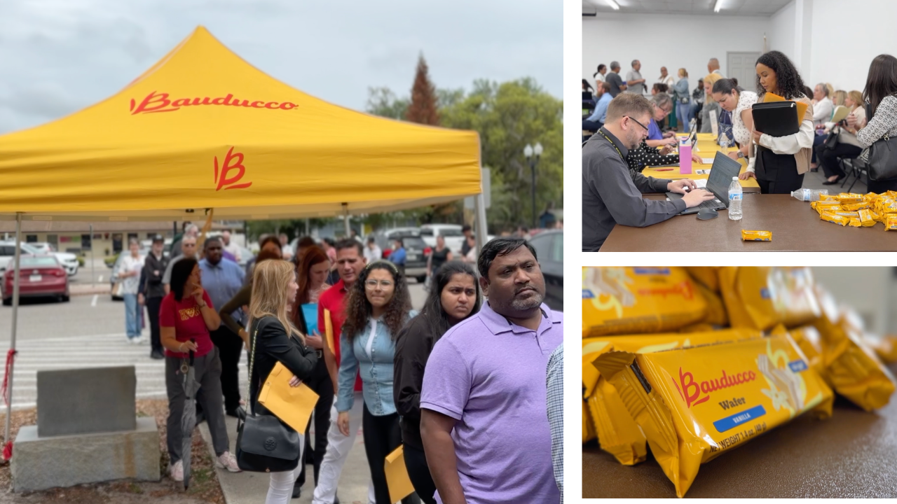 Hundreds of job seekers attend massive Zephyrhills job fair as Bauducco looks to fill 600 open positions