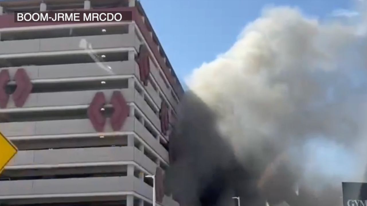 Airport garage smoke 