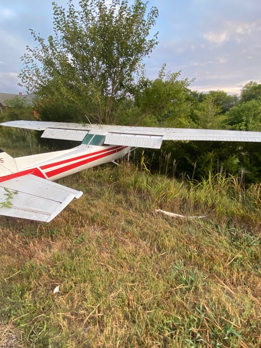 Abandoned plane in Douglas County, Kansas