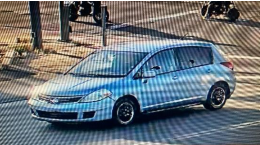 light blue, Nissan Versa