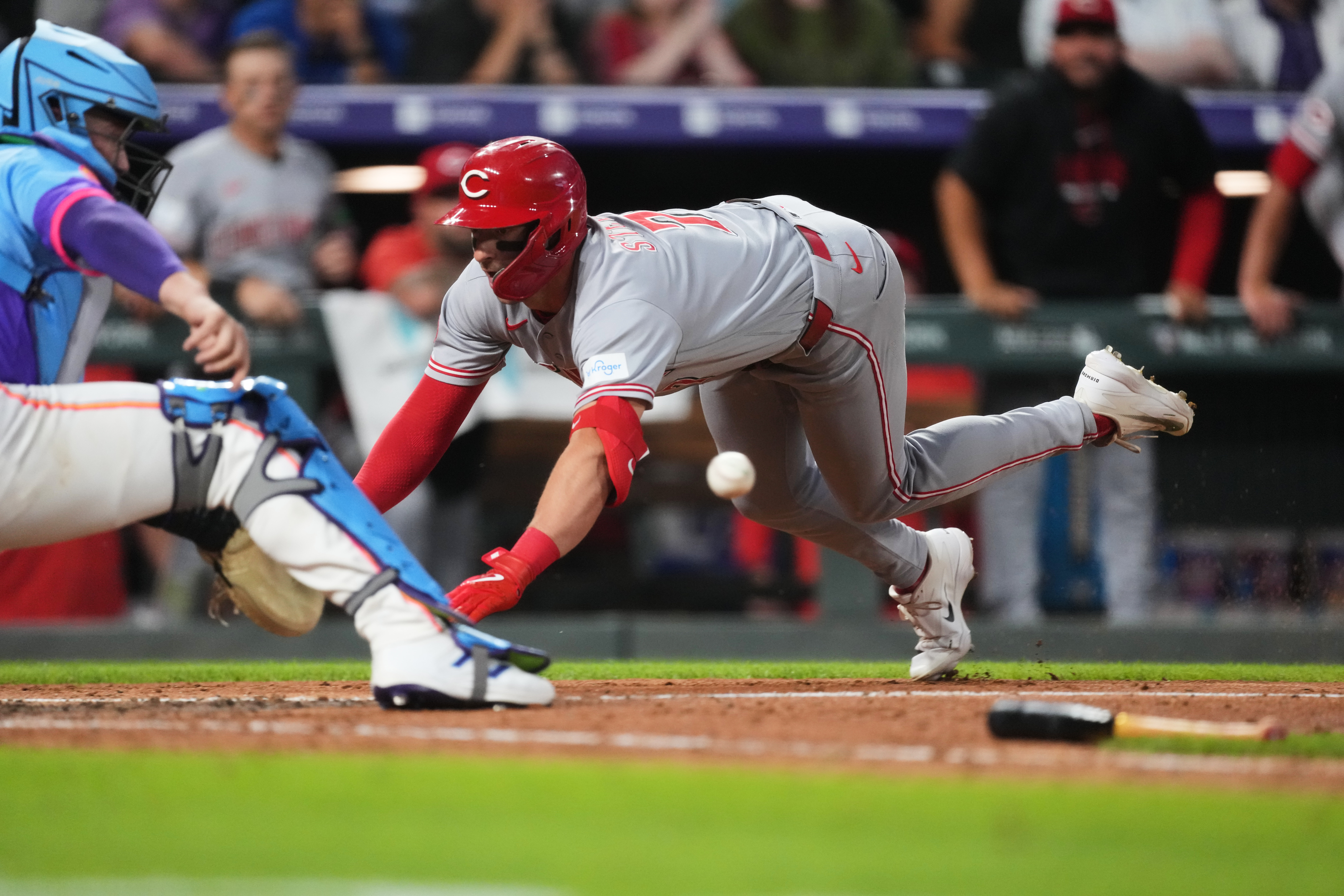 Reds Rockies Baseball