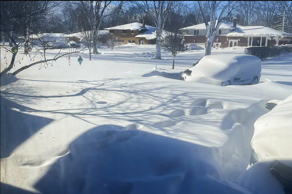 Snow in upstate New York