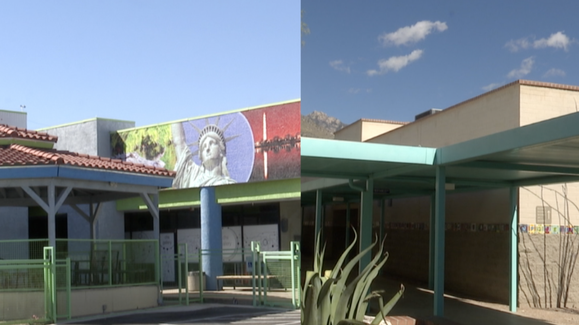 Compass High School (charter) and Canyon View Elementary School (traditional public) in the Tucson area.