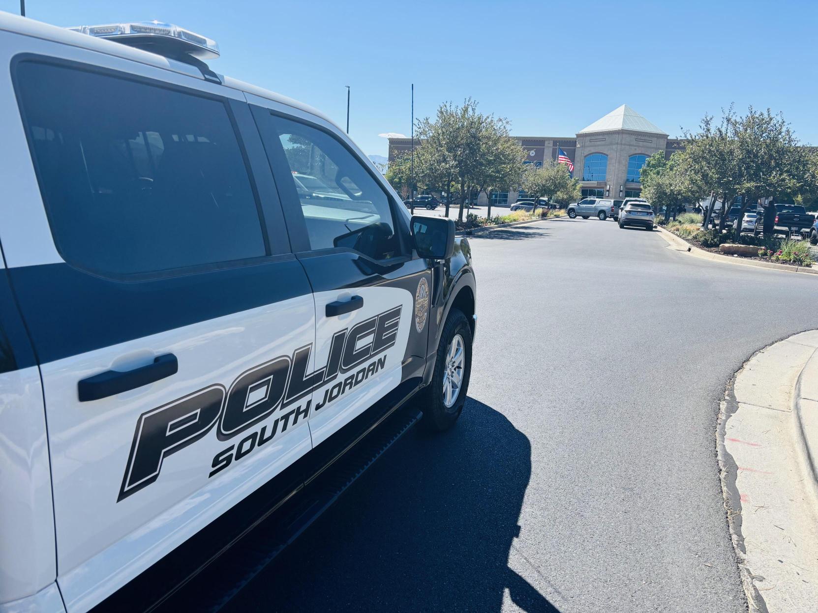 South Jordan Police outside Life Time Fitness 