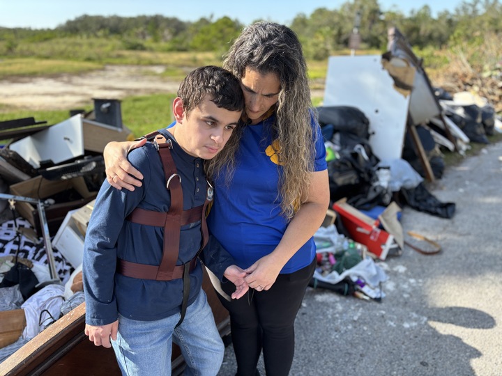 Mom and son devastated after losing home in hurricane