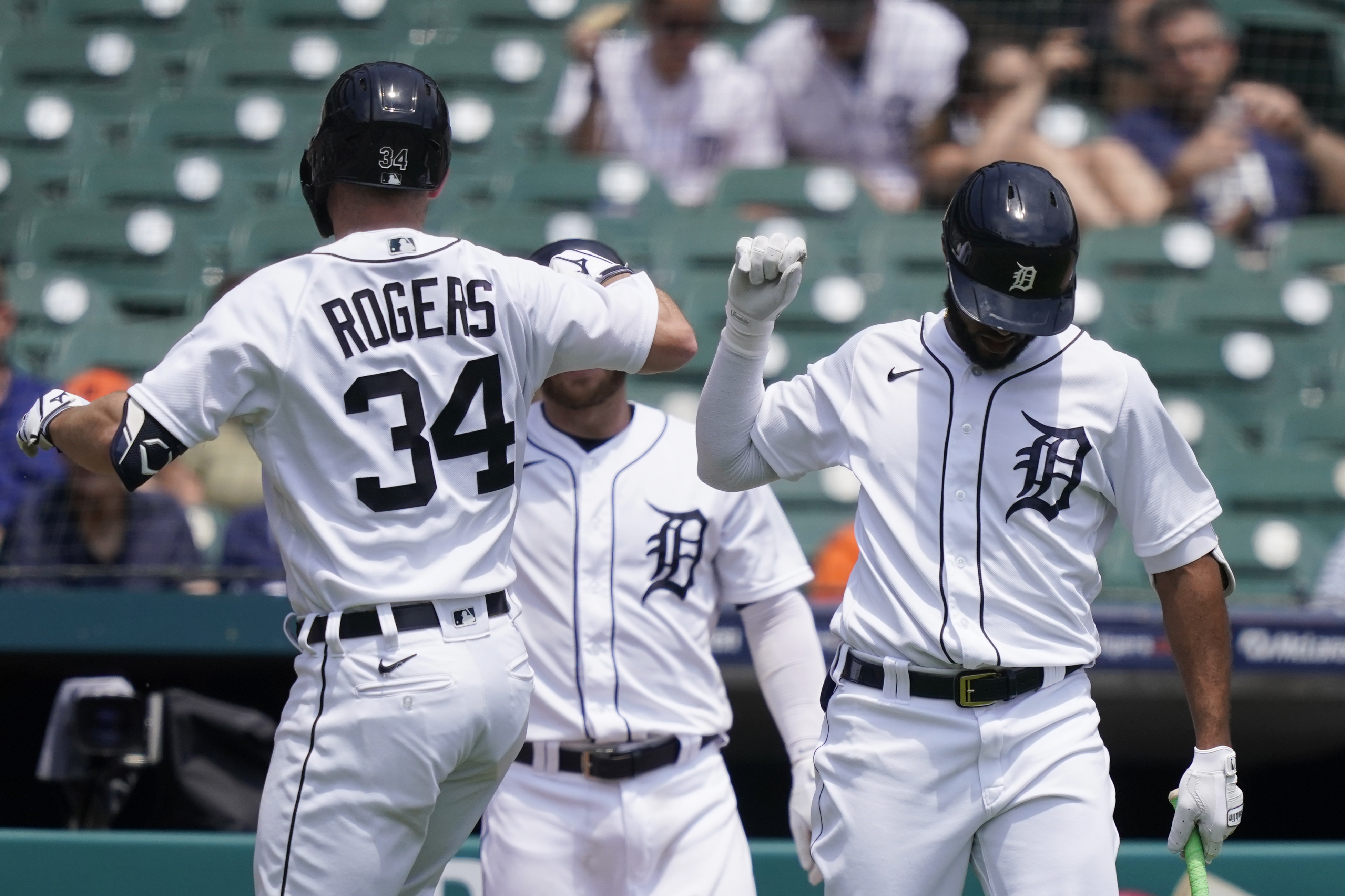 Jake Rogers, Willi Castro Mariners Tigers Baseball