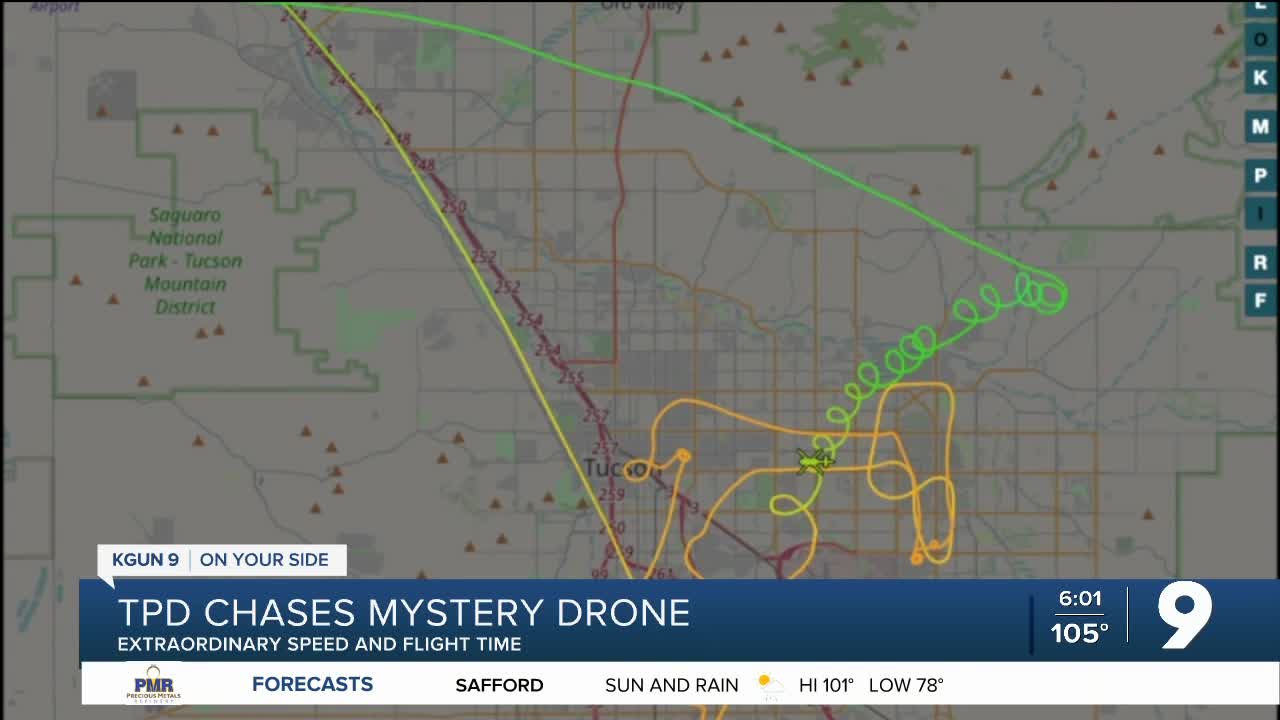 TPD chases mystery drone