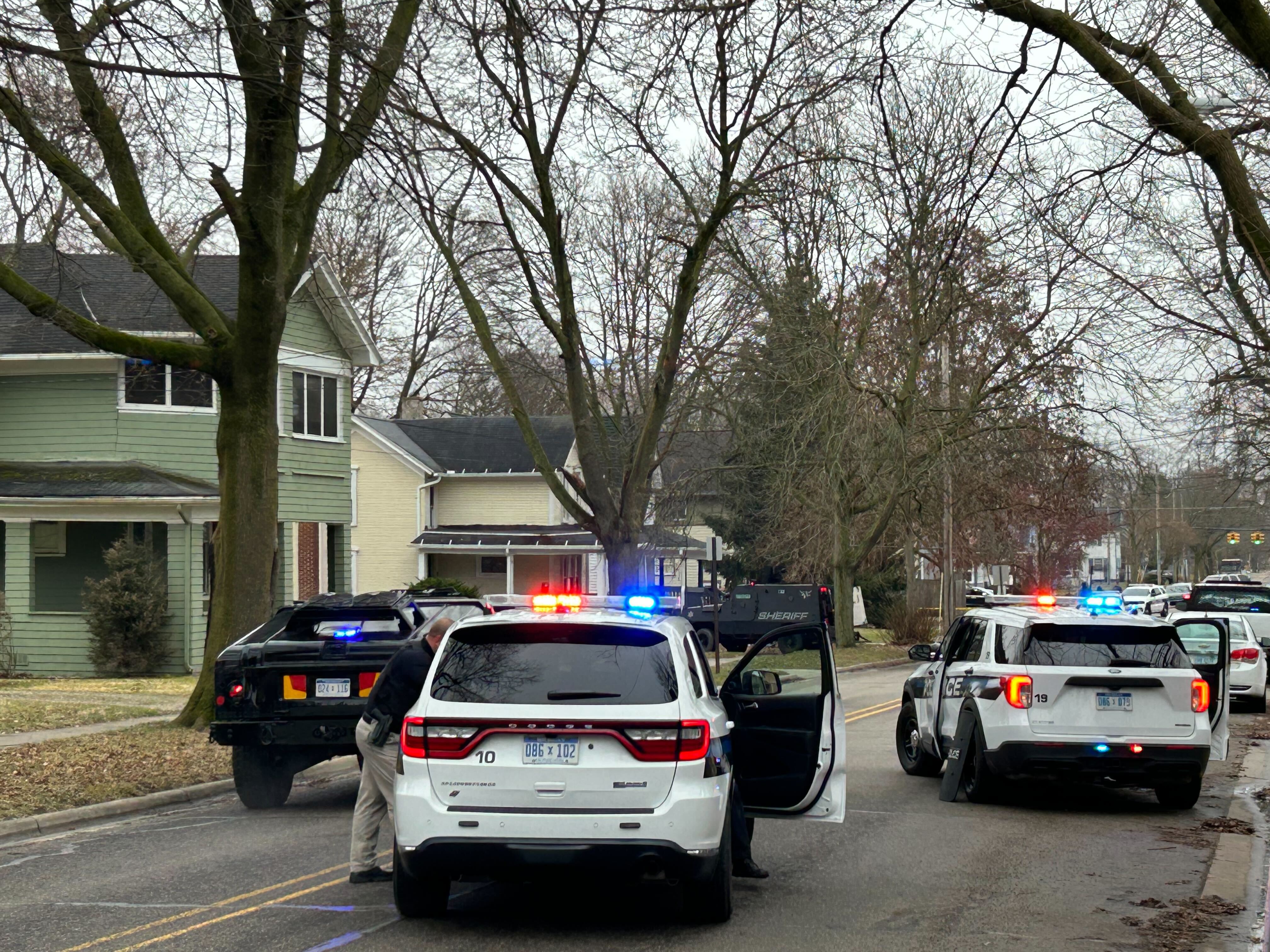 Police surround home in the 700 block of Fourth Street in Jackson