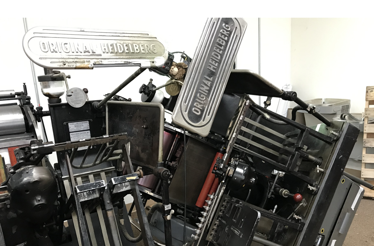 Broken printing press