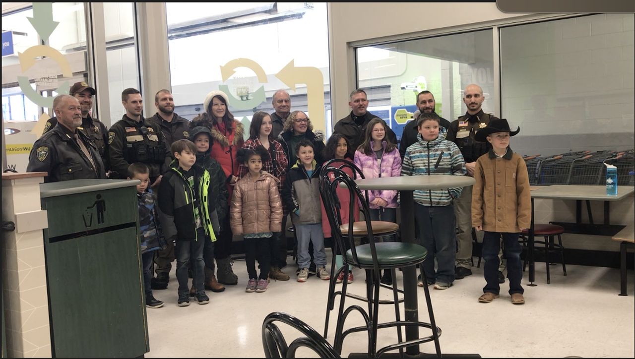 Chouteau County Sheriff's Office hosts annual shopping event with kids