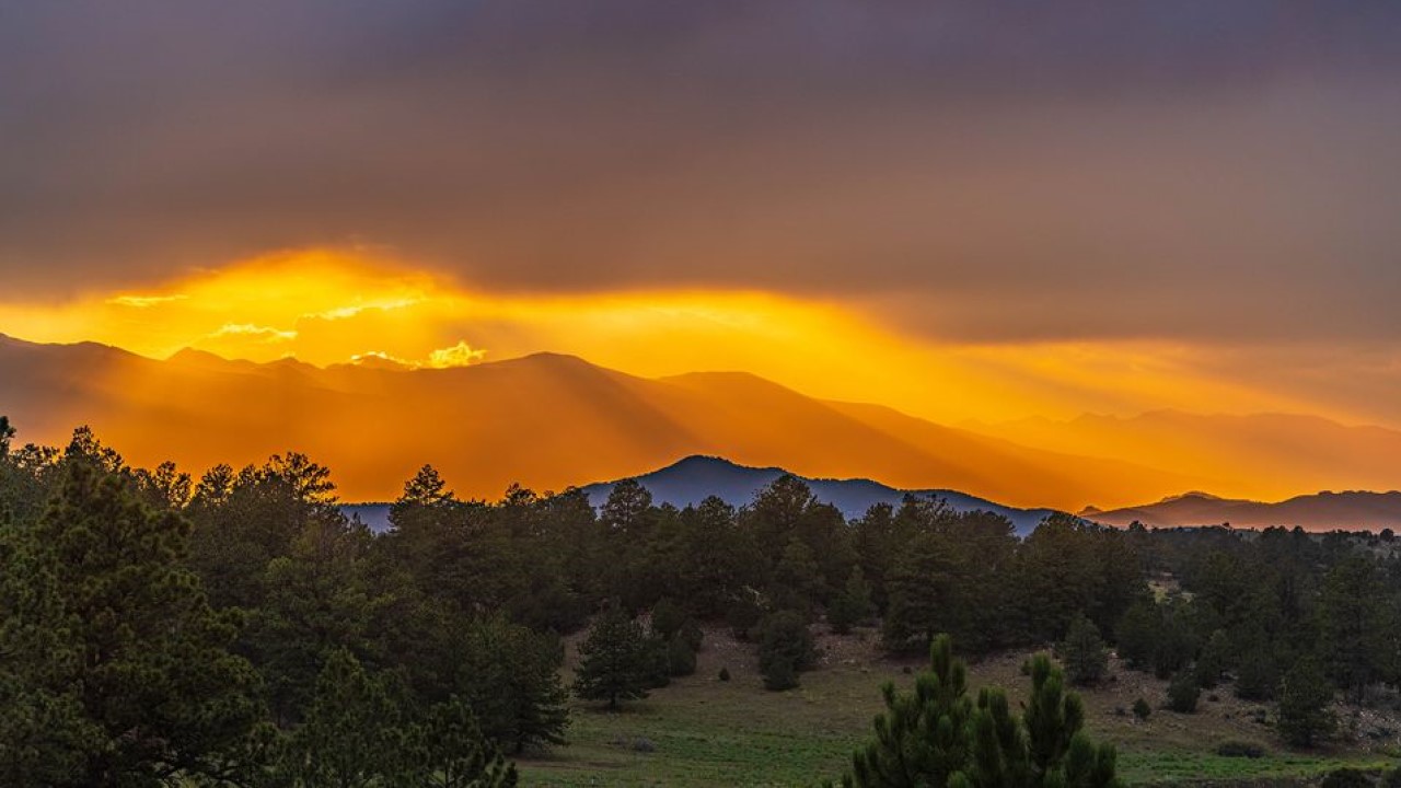 Custer County sunset