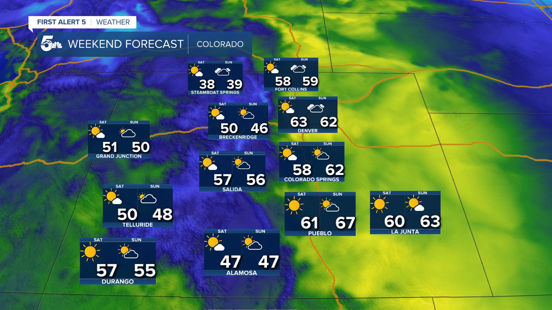 Warm highs for the first weekend of winter in Colorado