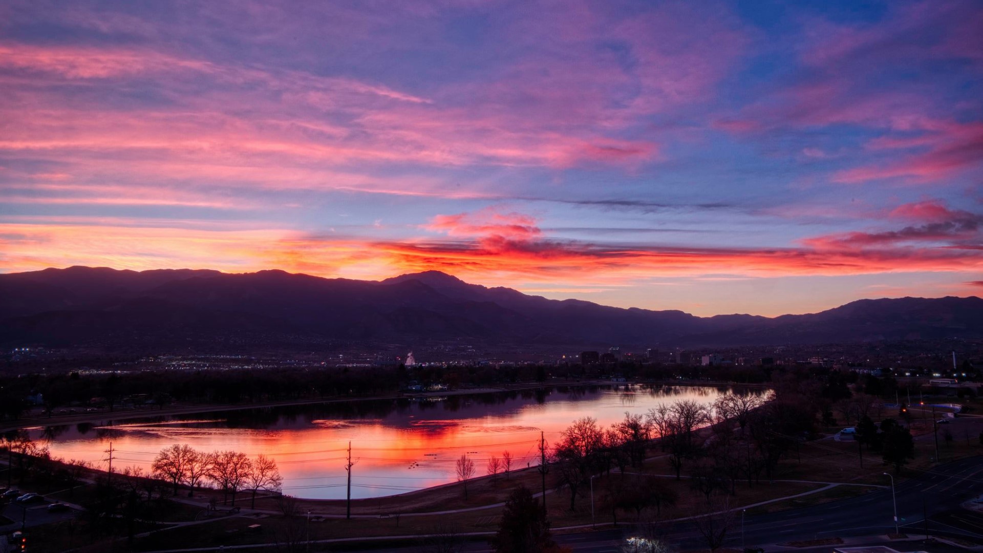 Sunset in Colorado Springs