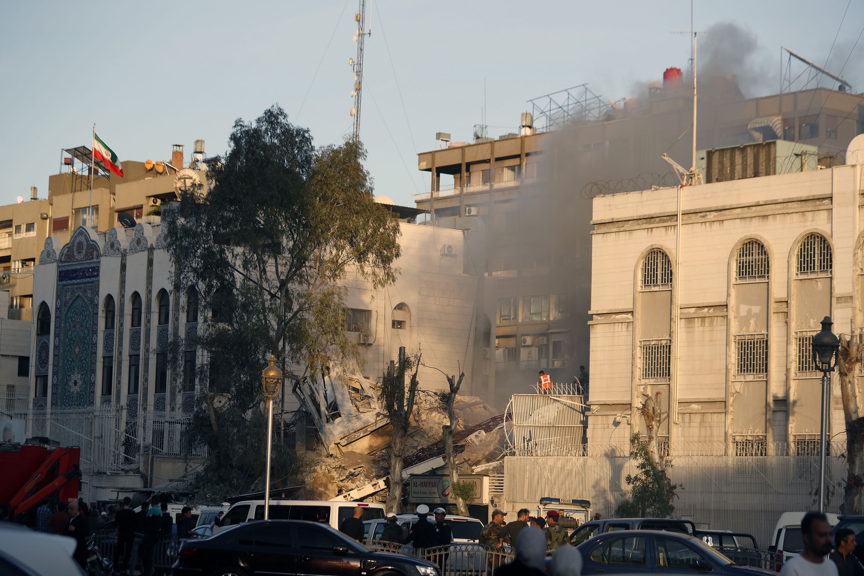 Iranian embassy Damascus strike