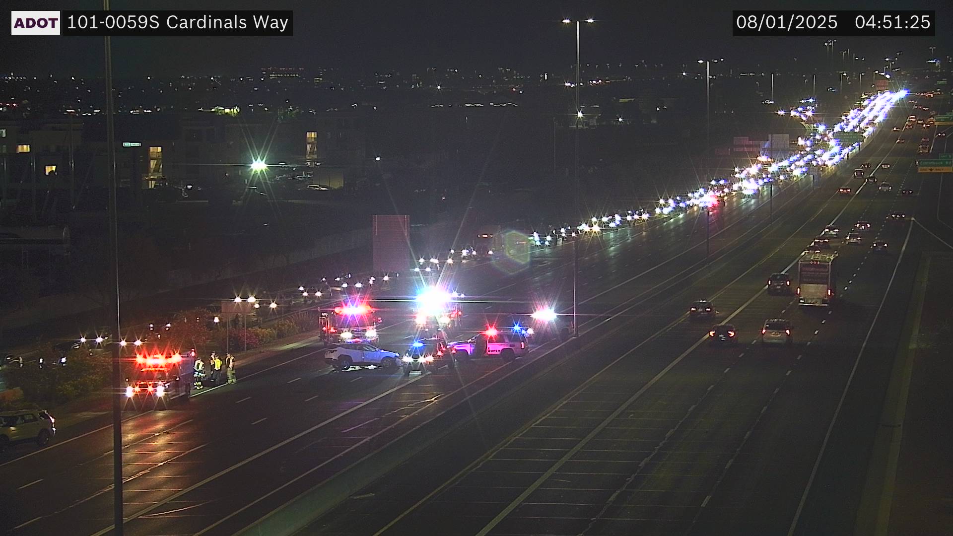 ADOT Loop 101 Cardinals Way crash