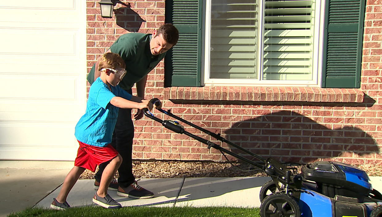Lawn mowing