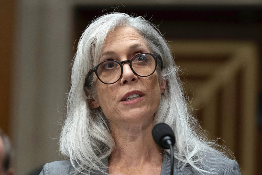 Former Centers for Disease Control and Prevention Director Susan Monarez testifies before the Senate Committee on Health, Education, Labor, and Pensions hearing to examine reviewing recent events at the Centers for Disease Control and Prevention and implications for children's health on Capitol Hill, in Washington, Wednesday, Sept. 17, 2025. 