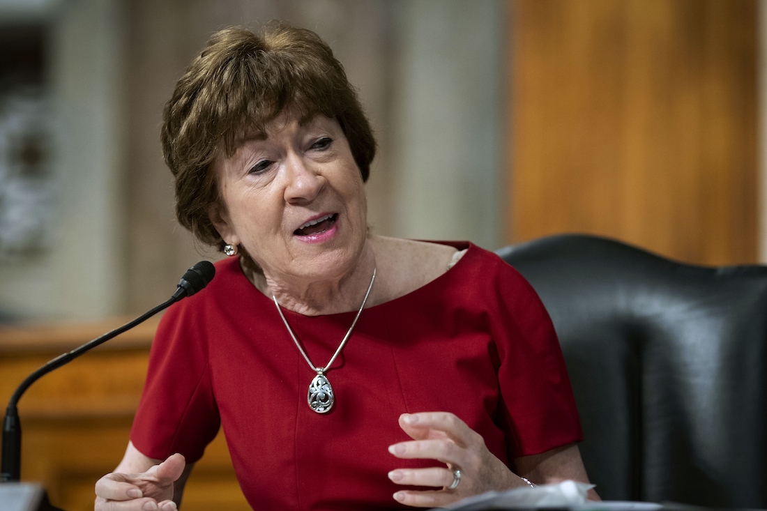 Collins to vote no on court pick before election