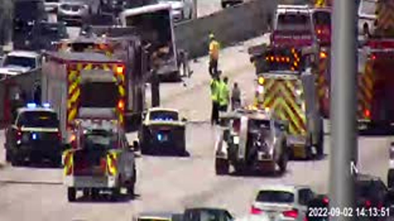Crash on Interstate 95 in West Palm Beach