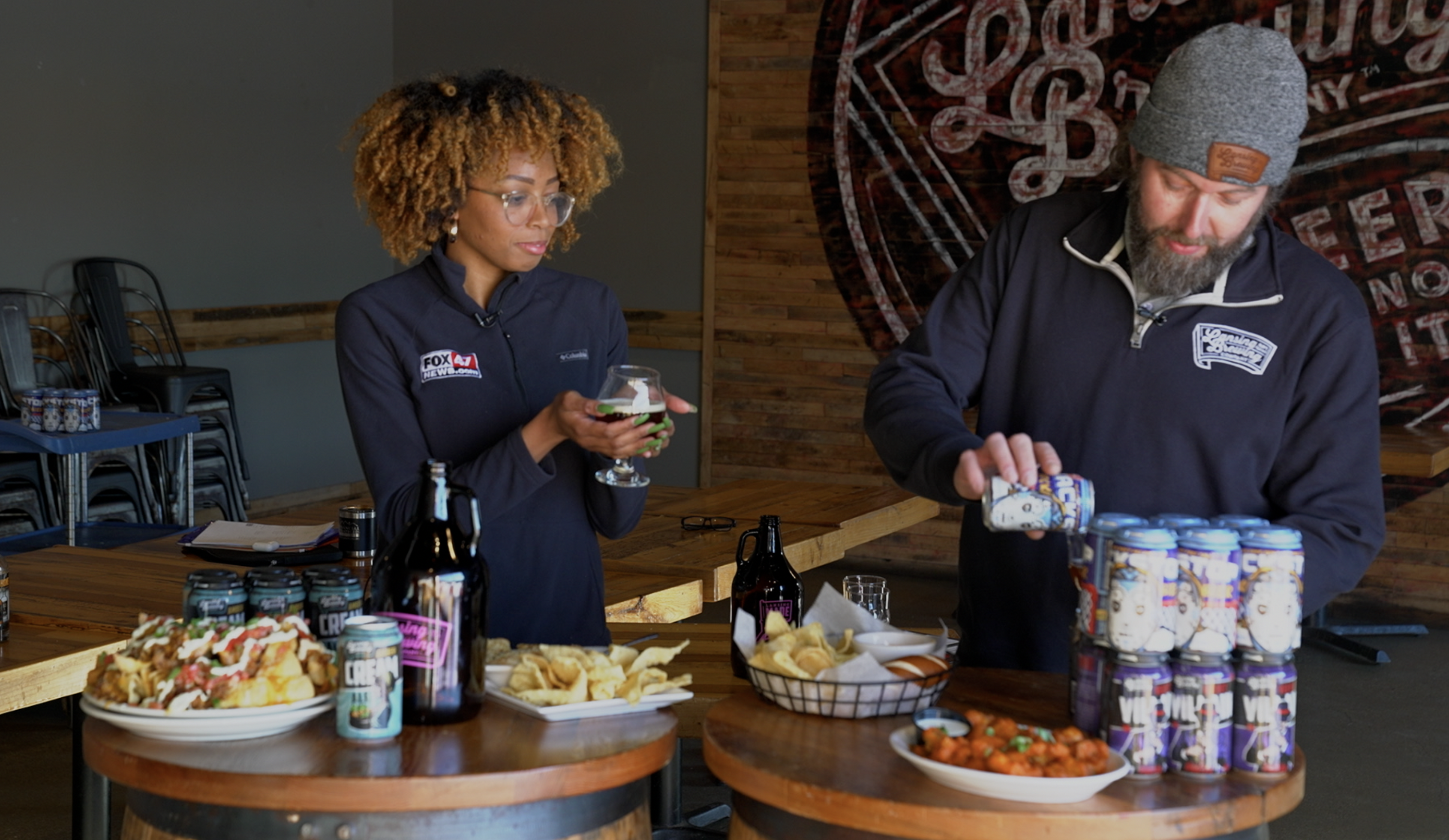 Lansing Brewing Company shares what beers pair well with Super Bowl foods