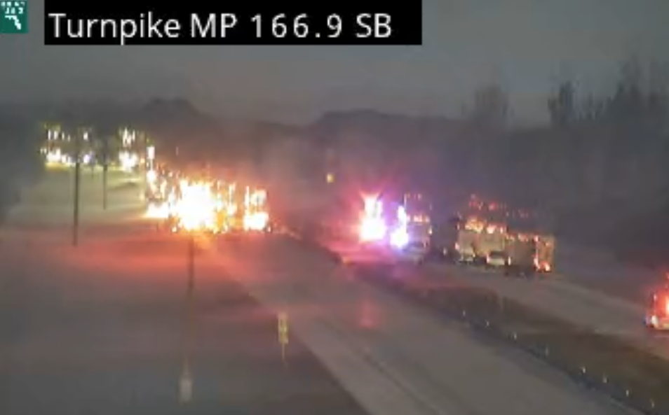 Vehicle fire Turnpike Jan. 7, 2026
