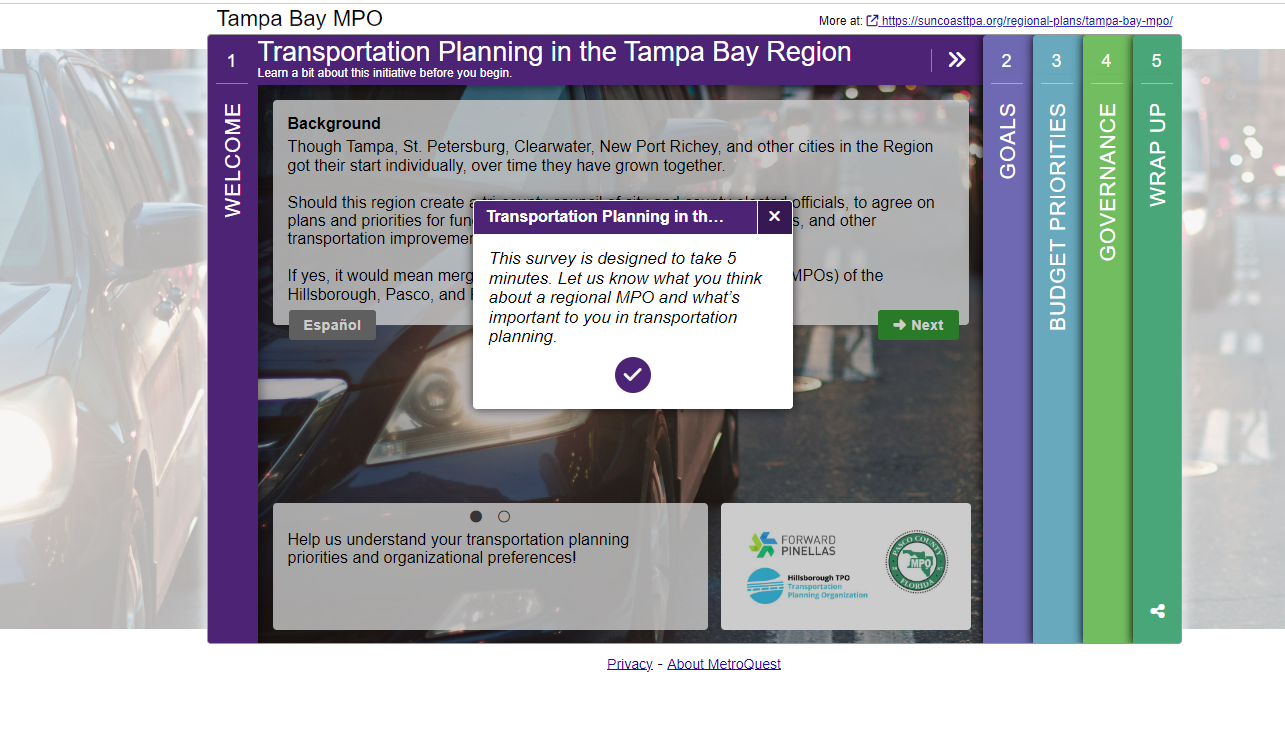 Transportation Planning survey