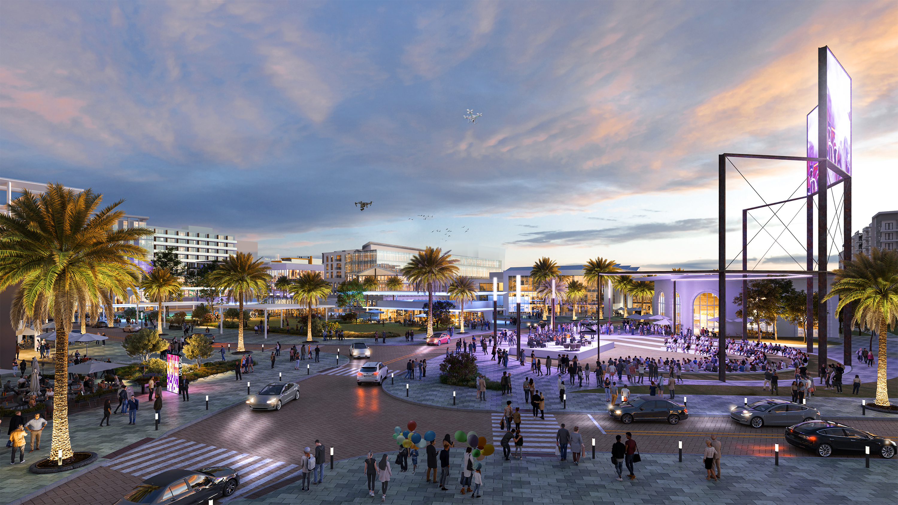 Gas Plant District Rendering