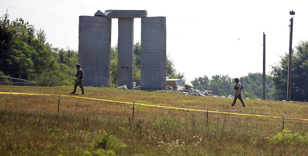 Monument Bombed-Georgia