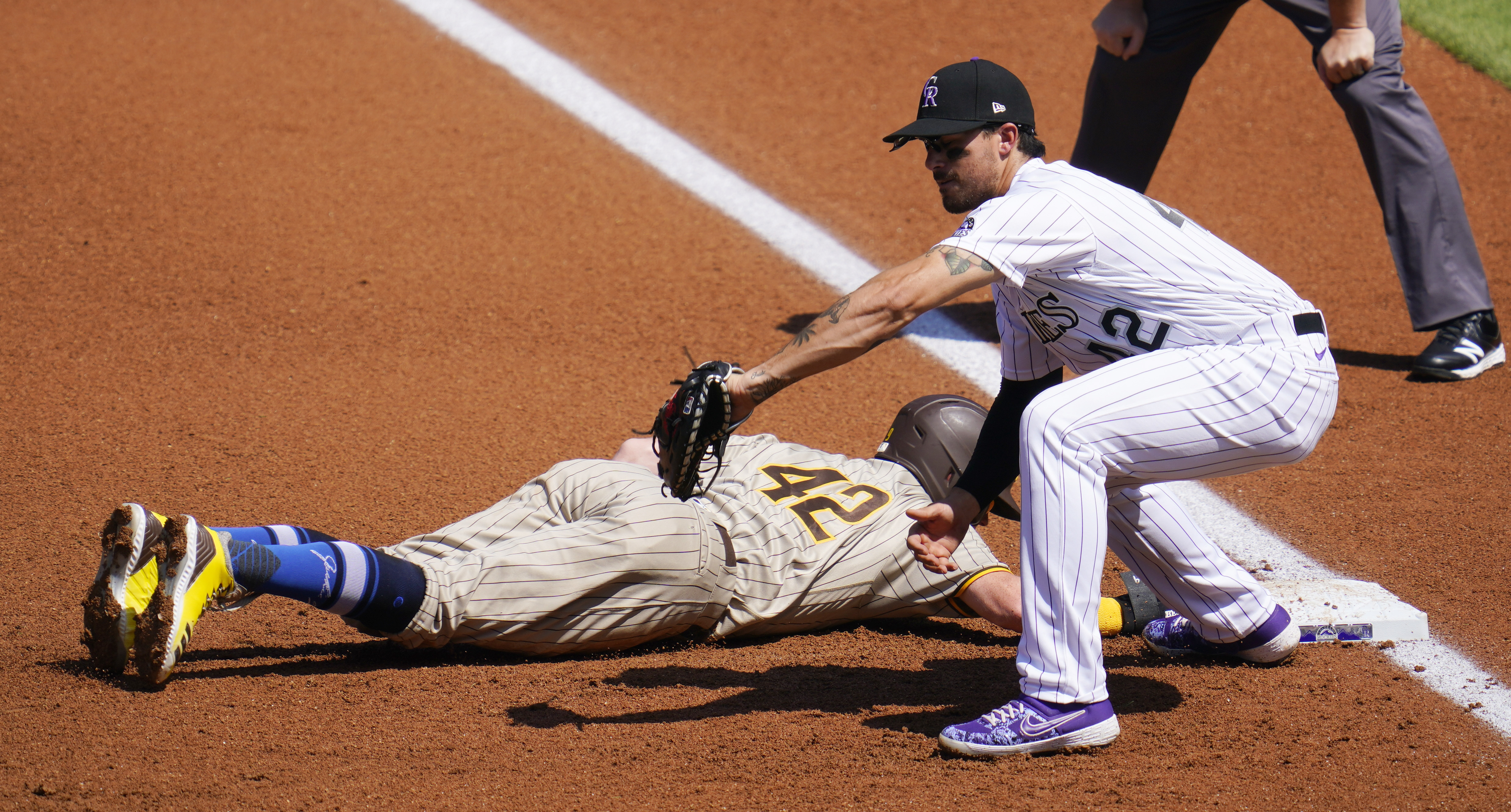 Colorado Rockies first baseman Josh Fuentes