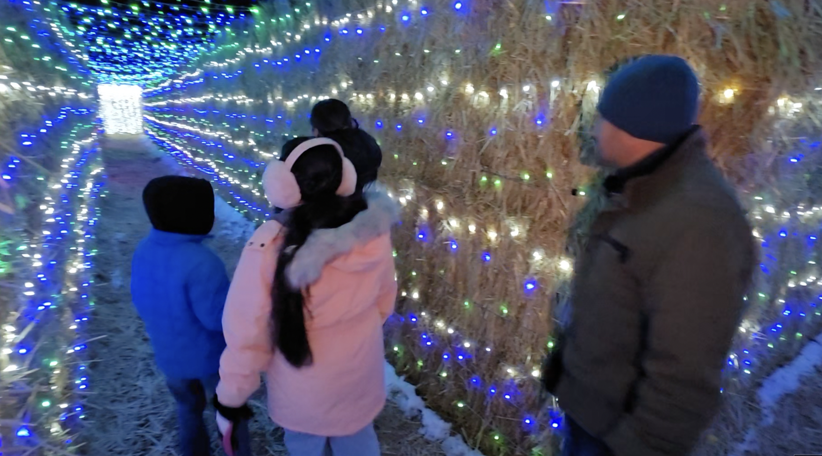 Lost in Christmas transforms Burley Straw Maze into holiday wonderland