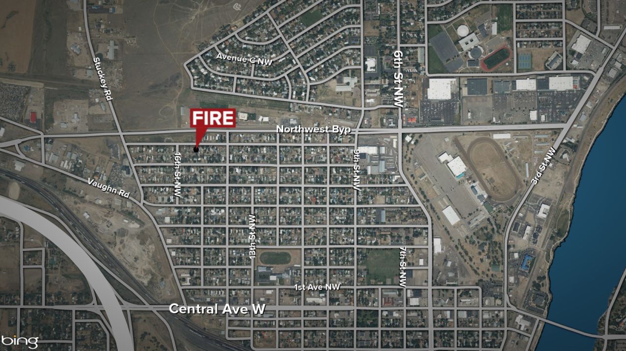 No injuries, home destroyed in overnight fire in Great Falls