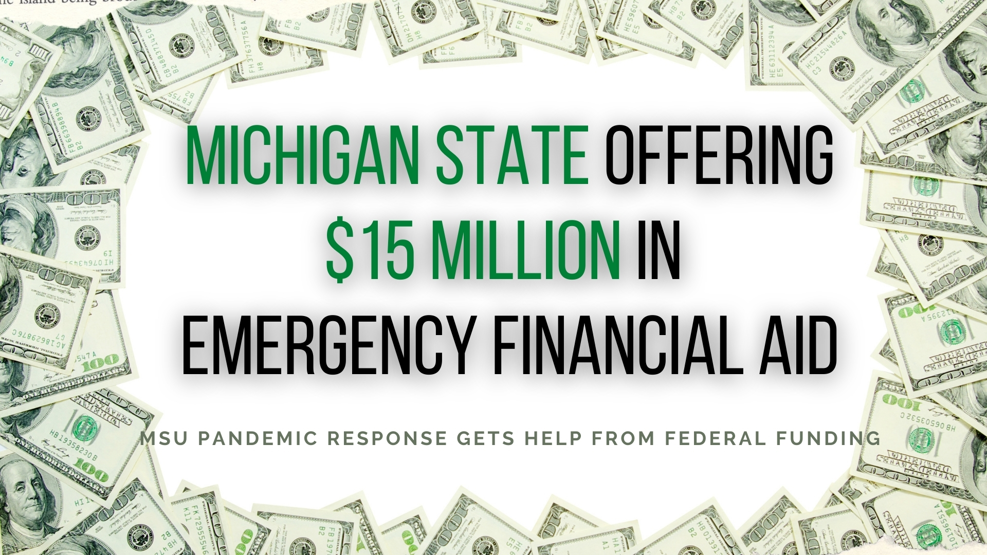 MSU offering $15 million in emergency financial aid to current Spartans