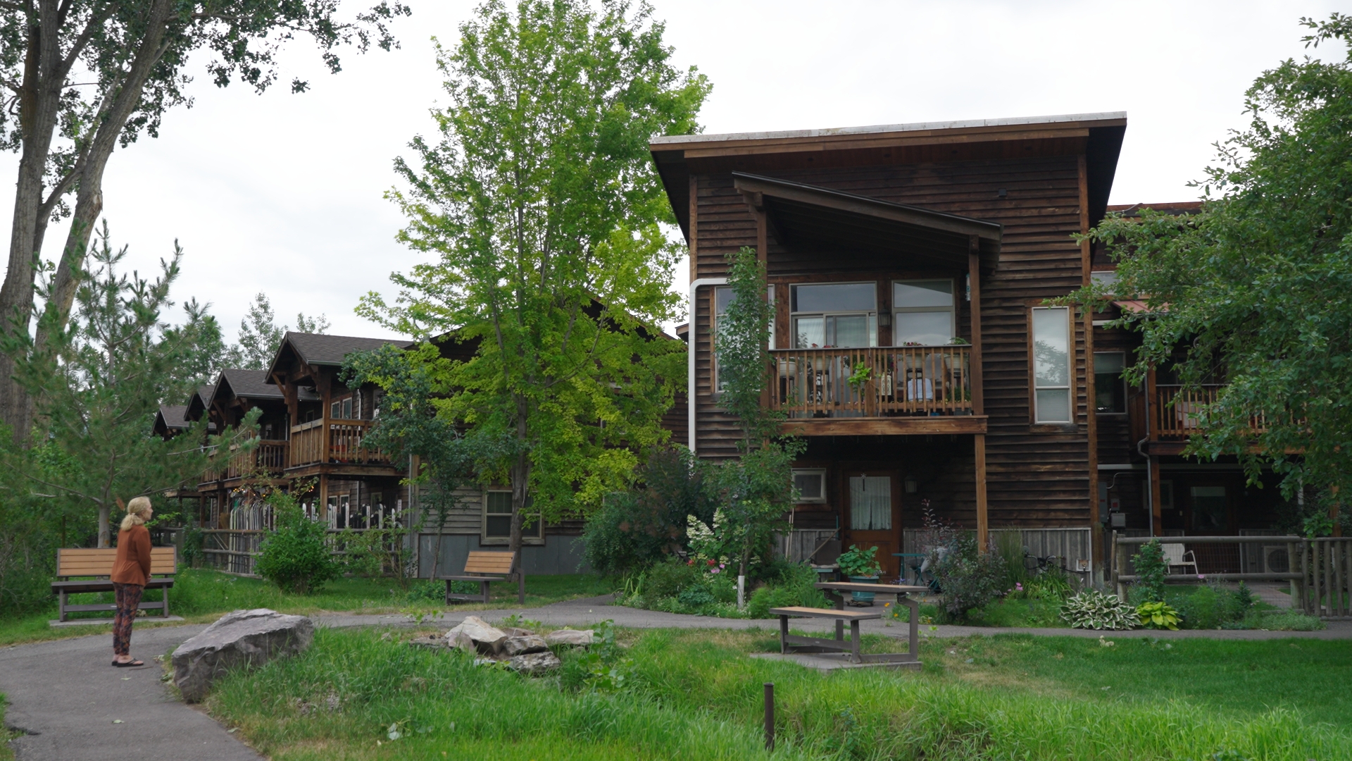 Alexandra Melhuse Outside Rebuilt Home 