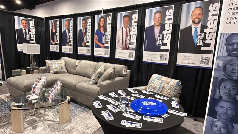 Tampa Bay 28 Health & Fitness Expo Listens Booth