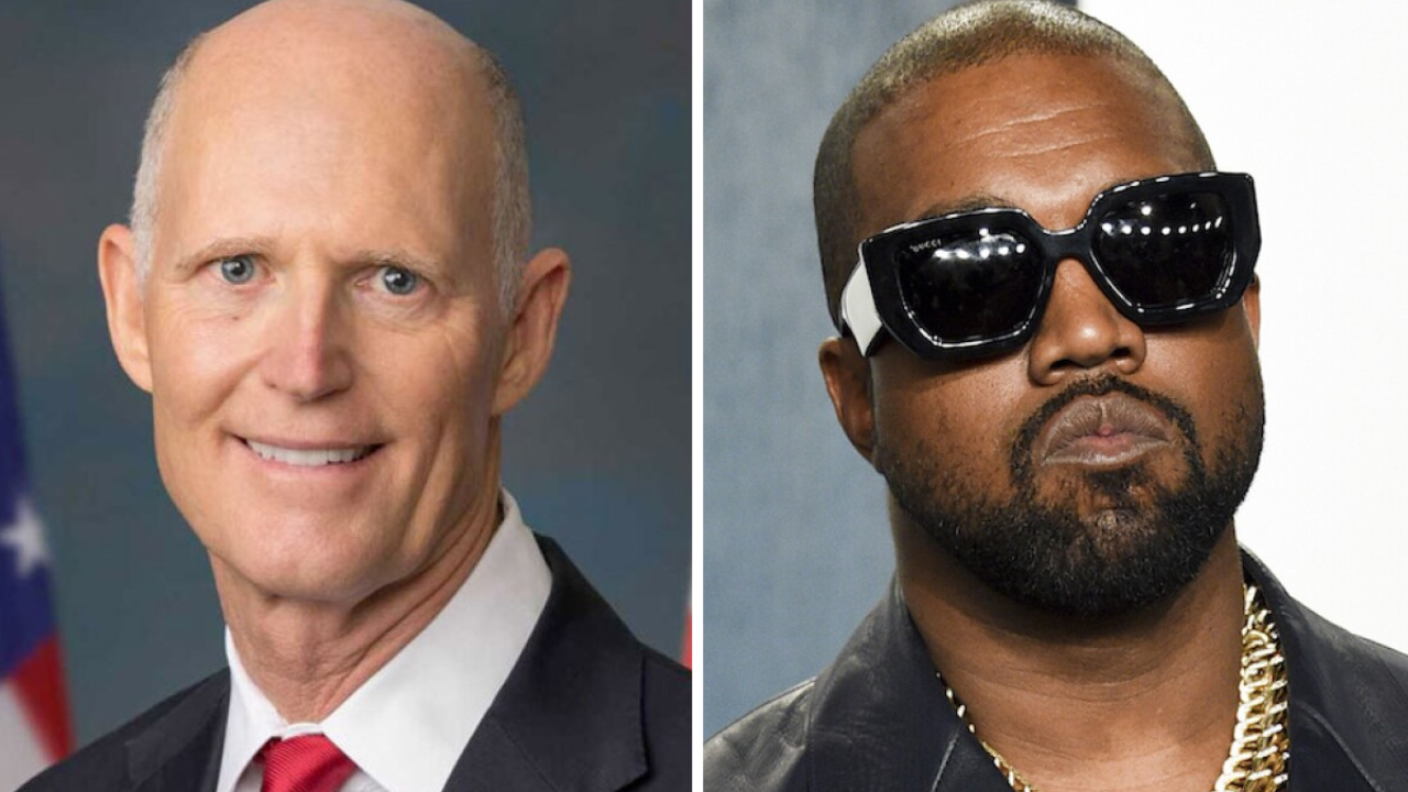 U.S. Sen. Rick Scott and Kanye West