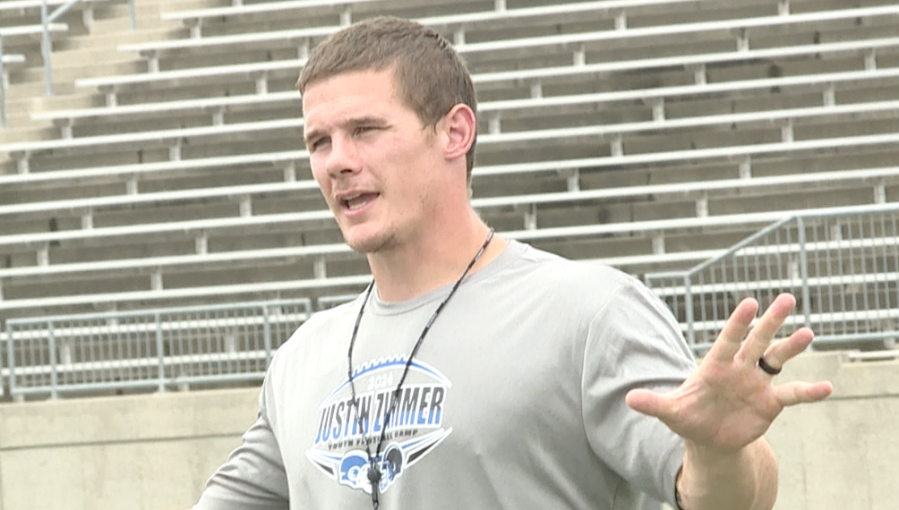 Justin Zimmer hosts his annual youth football camp