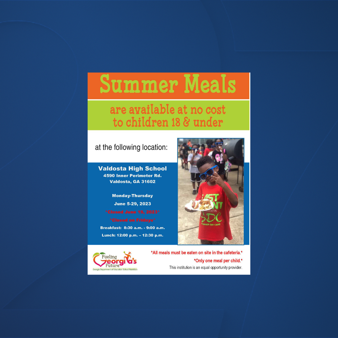 valdosta city schools free summer meals