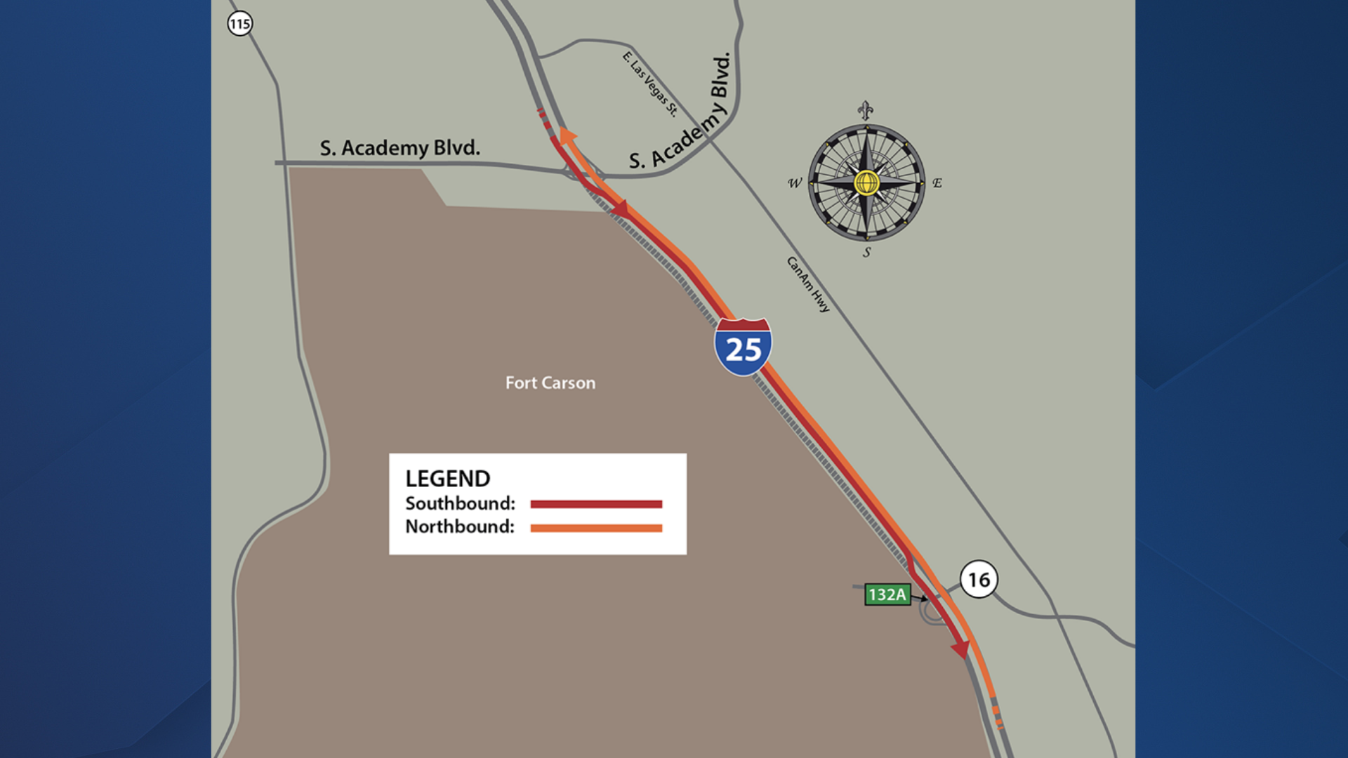 I-25 traffic zone