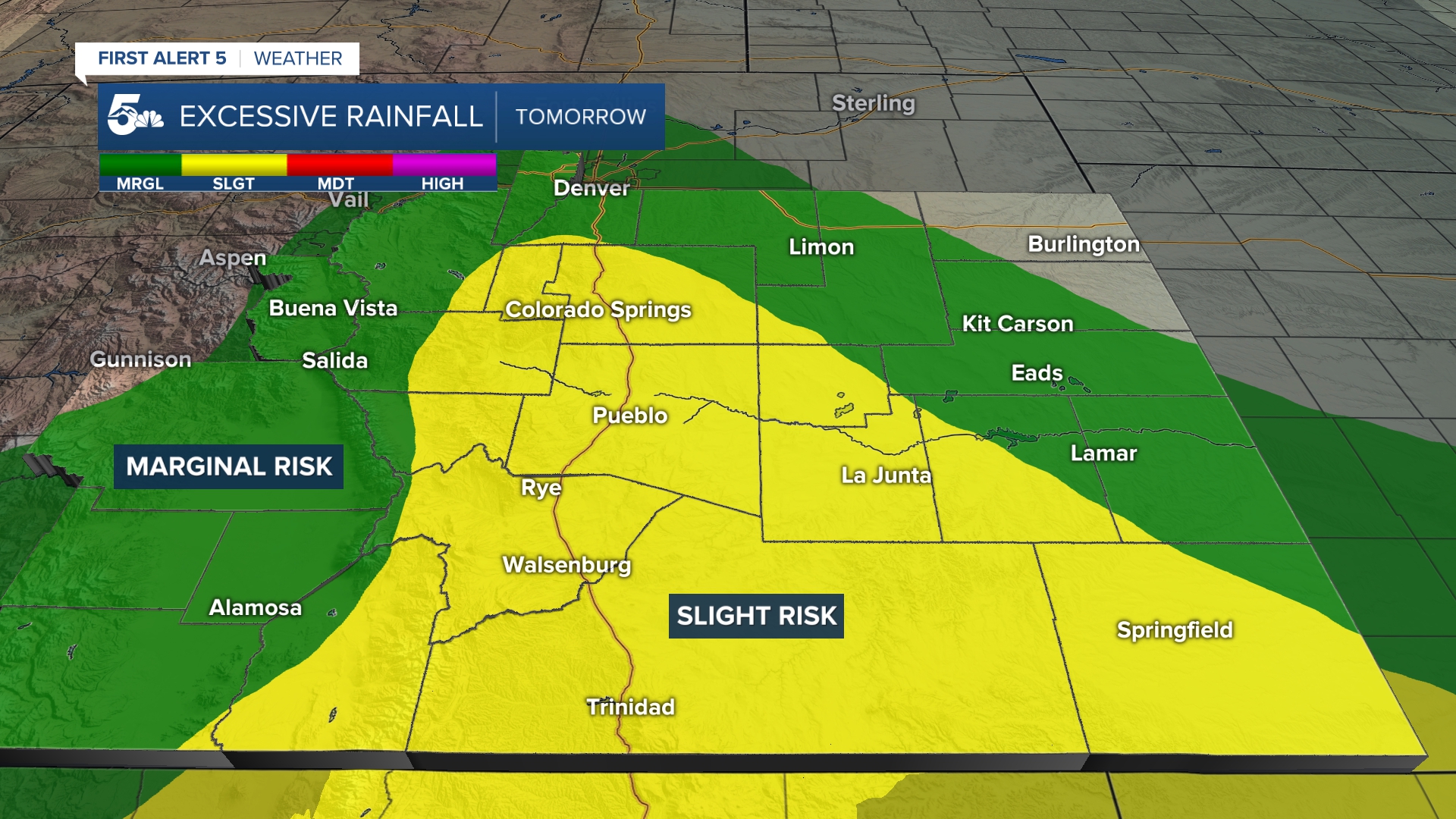 Excessive Rainfall - Southern Colorado