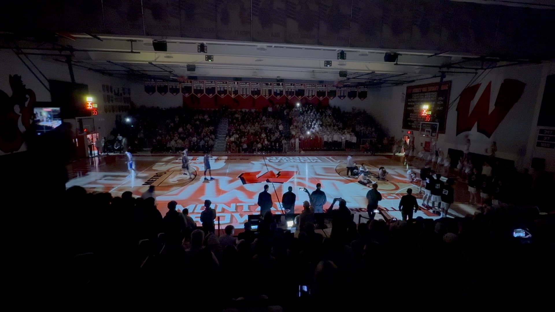 Omaha Westside debuted its new video projection ahead of basketball games the week of Jan. 5, 2026